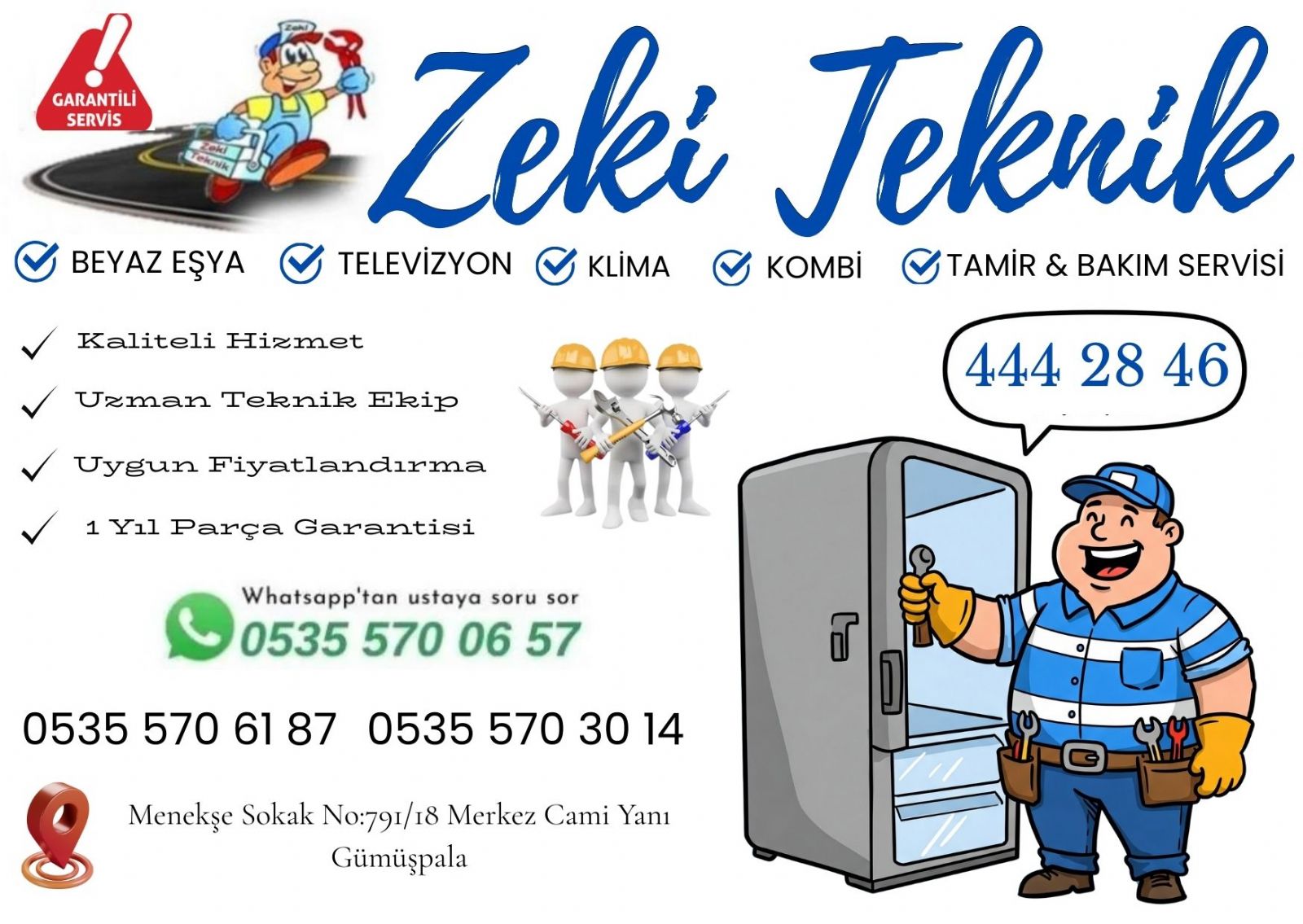 Gümüşpala Beyaz Eşya Servisi